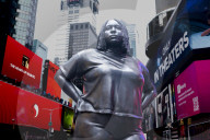 Statue Of A Black Woman In Times Square 