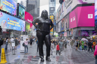 Statue Of A Black Woman In Times Square 