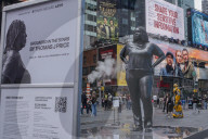 Statue Of A Black Woman In Times Square 