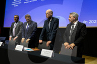 Eric Lombard And Marc Ferracci Sign A Nuclear Industry Contract, At Essonne, Ile De France
