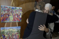 Members Of The Abed Family, Refugees, Meet With Nadya Rasheed, Palestinian Ambassador To Mexico