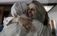 Members Of The Abed Family, Refugees, Meet With Nadya Rasheed, Palestinian Ambassador To Mexico