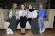 Members Of The Abed Family, Refugees, Meet With Nadya Rasheed, Palestinian Ambassador To Mexico
