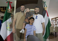 Members Of The Abed Family, Refugees, Meet With Nadya Rasheed, Palestinian Ambassador To Mexico