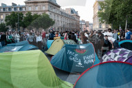 Second Evening Of A Rally In Paris For Gaza