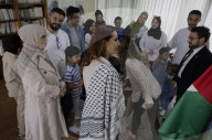 Members Of The Abed Family, Refugees, Meet With Nadya Rasheed, Palestinian Ambassador To Mexico