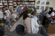 Members Of The Abed Family, Refugees, Meet With Nadya Rasheed, Palestinian Ambassador To Mexico
