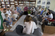 Members Of The Abed Family, Refugees, Meet With Nadya Rasheed, Palestinian Ambassador To Mexico