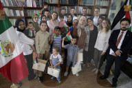 Members Of The Abed Family, Refugees, Meet With Nadya Rasheed, Palestinian Ambassador To Mexico