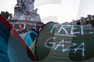 Second Evening Of A Rally In Paris For Gaza