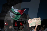 Second Evening Of A Rally In Paris For Gaza