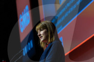 Rachel Reeves UK Chancellor of the Exchequer addresses the GMB conference