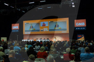 Rachel Reeves UK Chancellor of the Exchequer addresses the GMB conference