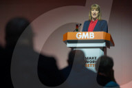 Rachel Reeves UK Chancellor of the Exchequer addresses the GMB conference