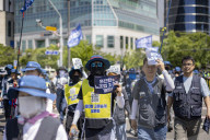 Metalworkers Chant Demands For Labor Law Reform At Seoul Rally