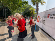 Seniors Dancing Outdoors
