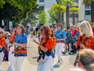 Seniors Dancing Outdoors