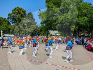 Seniors Dancing Outdoors