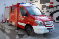 Electric Fire Brigade Vehicles Charging In Vienna
