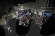 Thousands Of Activists Hold Vigil Outside The Home Of Cristina Kirchner's Daughter.