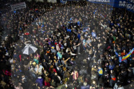 Thousands Of Activists Hold Vigil Outside The Home Of Cristina Kirchner's Daughter.