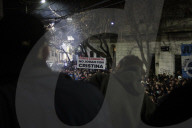 Thousands Of Activists Hold Vigil Outside The Home Of Cristina Kirchner's Daughter.