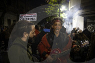 Thousands Of Activists Hold Vigil Outside The Home Of Cristina Kirchner's Daughter.