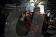 Thousands Of Activists Hold Vigil Outside The Home Of Cristina Kirchner's Daughter.