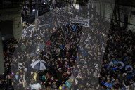 Thousands Of Activists Hold Vigil Outside The Home Of Cristina Kirchner's Daughter.