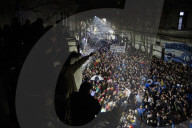 Thousands Of Activists Hold Vigil Outside The Home Of Cristina Kirchner's Daughter.