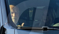 Arnold Schwarzenegger Departs Jimmy Kimmel With Mystery Blonde And Security Detail In Los Angeles California - 11 Jun 2025

