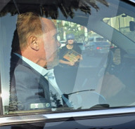 Arnold Schwarzenegger Departs Jimmy Kimmel With Mystery Blonde And Security Detail In Los Angeles California - 11 Jun 2025

