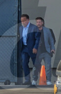 Arnold Schwarzenegger Leaves With Heavy Security After Appearance At Jimmy Kimmel Live In Los Angeles California - 11 Jun 2025

