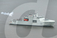 HMCS Frederick Rolette Arrives In Quebec Port
