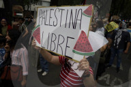 Pro-Palestine Activists Protest At Spanish, German, And French Embassies Against The Israeli Army's Interception Of The Madleen Flotilla
