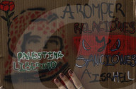 Pro-Palestine Activists Protest At Spanish, German, And French Embassies Against The Israeli Army's Interception Of The Madleen Flotilla