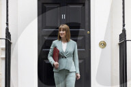 Rachel Reeves UK Chancellor of the Exchequer prepares for the Spending Review