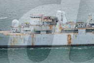 HMS Bristol scrapped, Portsmouth, UK.