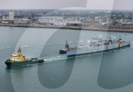 HMS Bristol scrapped, Portsmouth, UK.