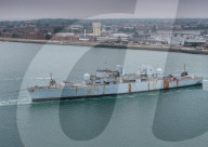HMS Bristol scrapped, Portsmouth, UK.