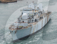HMS Bristol scrapped, Portsmouth, UK.