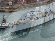 HMS Bristol scrapped, Portsmouth, UK.