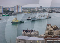 HMS Bristol scrapped, Portsmouth, UK.