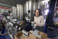 Zahra Tabatabai's grandpa brewed beer in his cellar in Iran. Last month she canned 30,000 brews that taste like home.