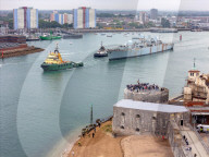 HMS Bristol departs Portsmouth for the last time by Maritime Photographic