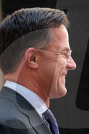 Italy's Prime Minister, Giorgia Meloni Welcomes NATO's Secretary General Mark Rutte At Palazzo Chigi