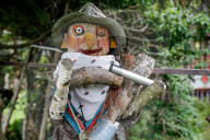 Folk Wood Art In Polish Countryside