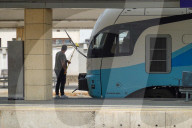 Westbahn Train At Westbahnhof Train Station In Vienna