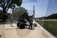 The National Mall Were The Army 250  Birthday Celebration / Parade In Washington DC 