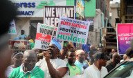 End Bad Governance Protest In In Lagos, Nigeria